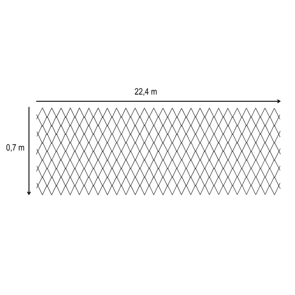 Netting | Polyester (PES) | Twisted | Green | Fishing | Garden | Drawing | Measurements